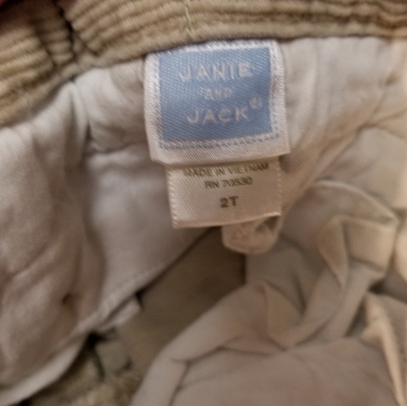 2007 vguc Janie and Jack 2T corduroy pants adjustable waist - Picture 3 of 11